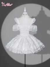 画像3: 【BlackShamrock】FS89 ホワイトレースチョーカー (3)