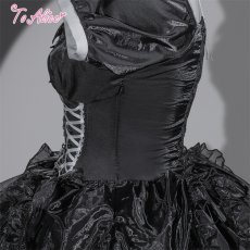 画像3: 【送料無料】F199チョーカー風ネックコルセットワンピース《予約受付》 (3)