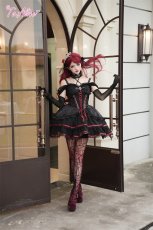 画像5: 【Black Shamrock】F210レースアップコルセット風ドレス (5)