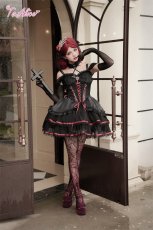 画像6: 【Black Shamrock】F210レースアップコルセット風ドレス (6)