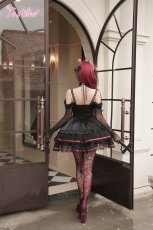画像9: 【Black Shamrock】F210レースアップコルセット風ドレス (9)