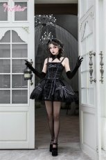 画像2: 【Black Shamrock】FS103チャーム付きレースリボンカチューシャ (2)