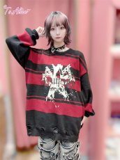 画像10: 【Black Shamrock】F212 ロックスターニットワンピース (10)