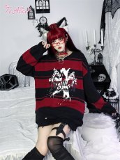 画像5: 【Black Shamrock】F212 ロックスターニットワンピース (5)