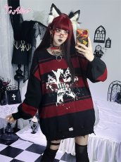 画像4: 【Black Shamrock】F212 ロックスターニットワンピース (4)