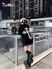 画像5: 【送料無料】F213 ダーククロスニットカーディガン《予約受付》 (5)
