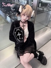 画像10: 【送料無料】F213 ダーククロスニットカーディガン《予約受付》 (10)