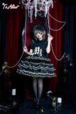 画像2: 【ToAlice】F229 ウィッチキャットティアードドレス (2)