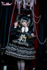 画像3: 【ToAlice】F230 ウィッチキャットフリルケープ (3)