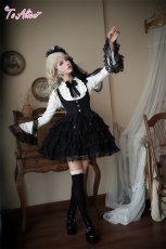 画像5: 【Black Shamrock】F235 ヨークフリル変型襟 ブラウス (5)