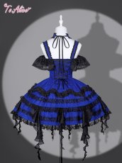 画像2: 【Black Shamrock】F241 Dark Blue Princess dress (2)