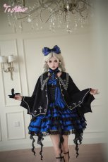 画像1: 【送料無料】F242 クロス刺繍マントコート《予約受付》 (1)