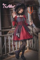 画像12: 【ToAlice】F24ローズクロス小悪魔ワンピース【30％OFF】 (12)