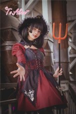 画像14: 【ToAlice】F24ローズクロス小悪魔ワンピース【30％OFF】 (14)