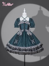 画像1: 【BlackShamrock】F246 cross coffinワンピース (1)