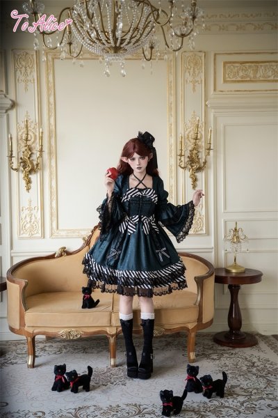 BlackShamrock】F246 cross coffinワンピース - To Alice