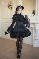 画像5: 【BlackShamrock】F249 クロスデザインケープ  (5)