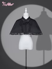 画像1: 【BlackShamrock】F249 クロスデザインケープ  (1)