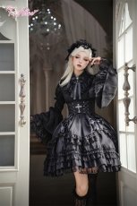 画像3: 【BlackShamrock】FS132 ゴシックストライプ付け袖 (3)