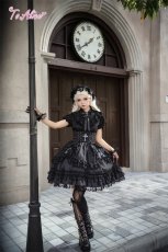 画像14: 【BlackShamrock】F252 ゴシックコルセット風ティアードスカート (14)