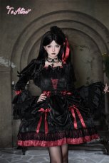 画像2: 【送料無料】F259 Devil Ribbonドレープドレス《予約受付》 (2)