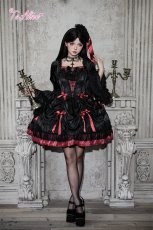 画像3: 【送料無料】F259 Devil Ribbonドレープドレス《予約受付》 (3)