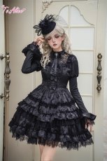 画像3: 【送料無料】F262 Black laceフリルワンピース《予約受付》 (3)