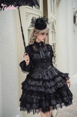 画像4: 【送料無料】F262 Black laceフリルワンピース《予約受付》 (4)