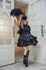 画像5: 【送料無料】F262 Black laceフリルワンピース《予約受付》 (5)