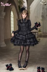 画像7: 【送料無料】F262 Black laceフリルワンピース《予約受付》 (7)