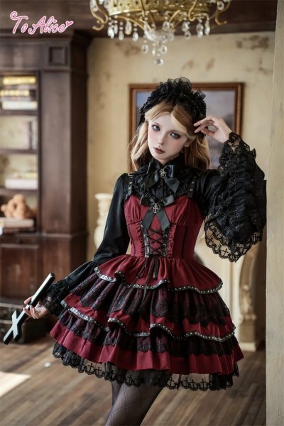 DSQUARED2 フリルシャツ ウエスタン ブラウン ゴシック ダークコケット BlackShamrock】F265 ゴシック姫袖スタンドカラーブラウス - To Alice