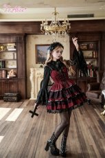 画像6: 【Black Shamrock】F265 ゴシック姫袖スタンドカラーブラウス (6)