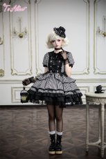 画像7: 【BlackShamrock】F266 ストライプ×リボンワンピース (7)