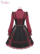 画像5: 【ToAlice】F27暗黒少女チェックジャンパースカート【30％OFF】 (5)