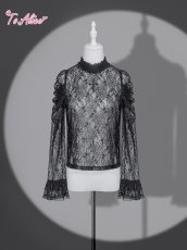 画像1: 【送料無料】 F271 クロス刺繡レーストップス《予約受付》【計5000円以上】 (1)