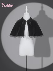 画像1: 【送料無料】 F272クロス刺繡ケープ《予約受付》【計5000円以上】 (1)