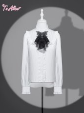 画像1: 【送料無料】F277ヨーク切替ストライプブラウス《予約受付》 (1)