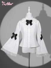 画像1: 【送料無料】F280イノセントクロス姫袖ブラウス《予約受付》 (1)