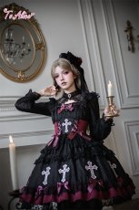 画像2: 【送料無料】F281 GothicCross胸開きレーストップス《予約受付》 (2)