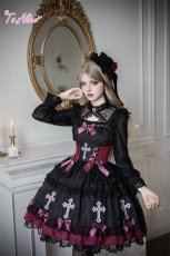 画像3: 【送料無料】F281 GothicCross胸開きレーストップス《予約受付》 (3)