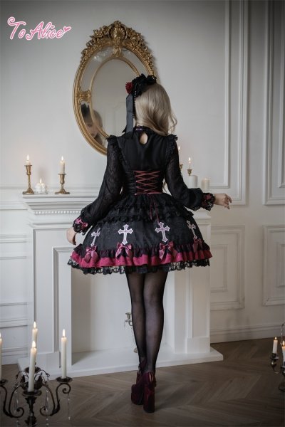 BlackShamrock】F282 GothicCrossジャンパースカート - To Alice