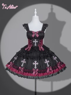 BlackShamrock】F281 GothicCross胸開きレーストップス - To Alice