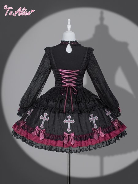 BlackShamrock】F282 GothicCrossジャンパースカート - To Alice