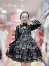 画像12: 【BlackShamrock】F284レザーリボンジャンパースカート (12)