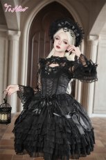 画像5: 【送料無料】F285 総レース胸開きトップス《予約受付》 (5)