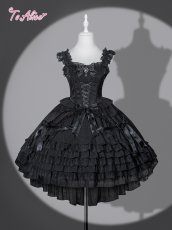 画像1: 【送料無料】F286 Black Nocturne Dress《予約受付》 (1)