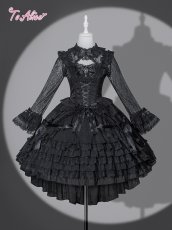 画像2: 【送料無料】F285 総レース胸開きトップス《予約受付》 (2)