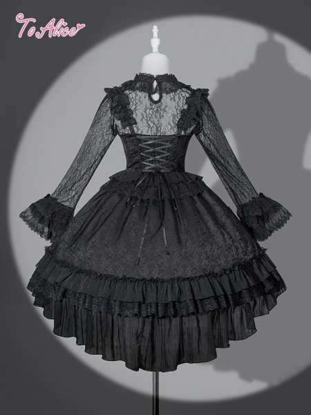 BlackShamrock】F285 総レース胸開きトップス - To Alice