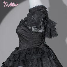 画像4: 【送料無料】F286 Black Nocturne Dress《予約受付》 (4)