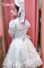 画像15: 【BlackShamrock】F289 ピンストライプゴシックセーラーワンピース (15)